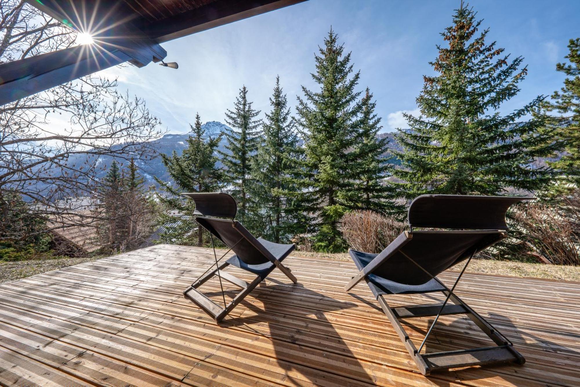 Serre Chevalier Studio 30 M2 Coin Montagne A 8 Minutes Des Pistes Saint-Chaffrey Buitenkant foto